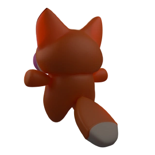 Kitu back, with theirs big tail.