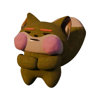 A somewhat good version of the cheeks fluff 