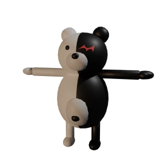 Monokuma with a T position