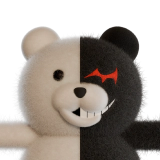Monokuma hugging you. He's nice!