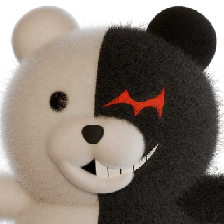 Monokuma face angle